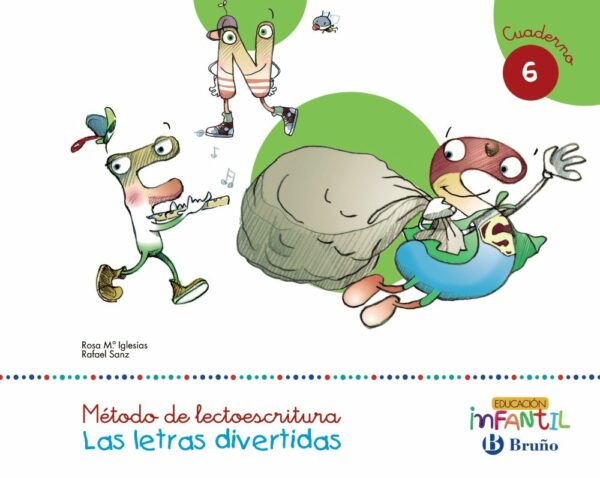 Las letras divertidas pauta cuaderno 6 Infantil